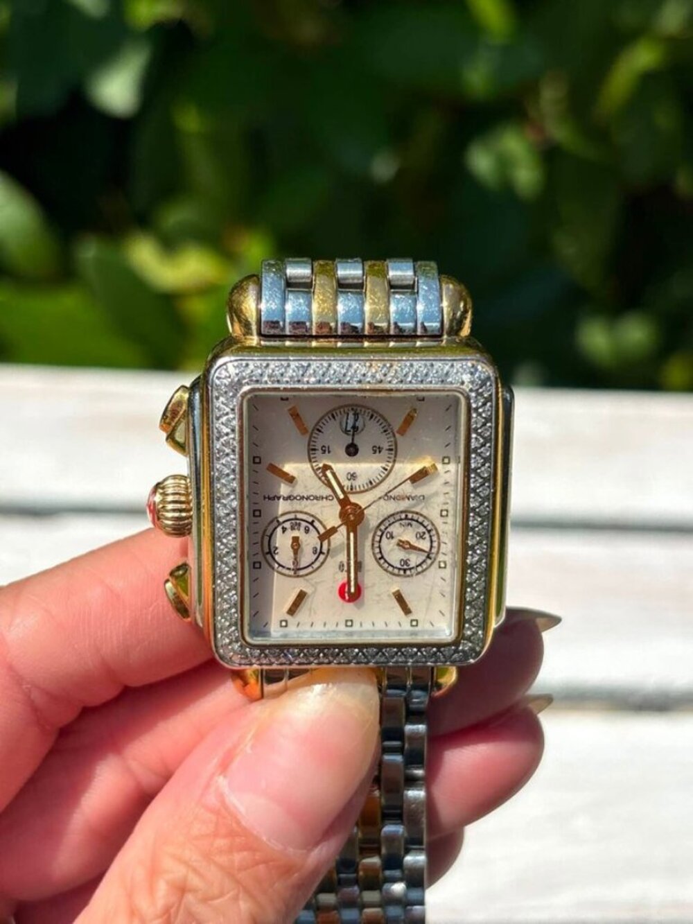Michele Two-Tone Signature Deco Watch - Picture 4 of 16